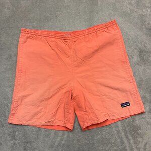 Patagonia Baggies Shorts Mens Orange Medium Faded, and liner cut out